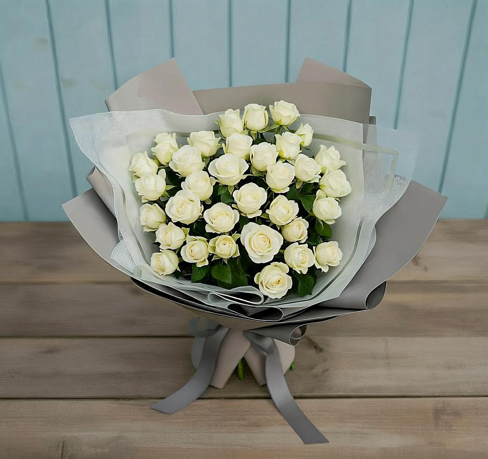 Букет Белоснежная нежность в Поселье