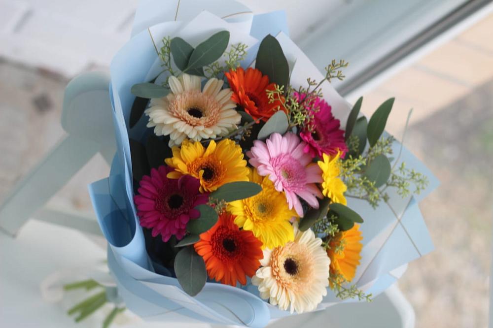 Букет цветов из: Герберы в Поселье