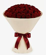 Букет 101 Бордовая роза Блэк Бакарра в Поселье