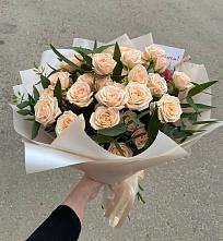 Букет Кремовые розы Латте в Поселье