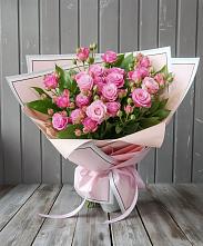 Букет Розовый кустик #REPLACE_PRED# Поселье