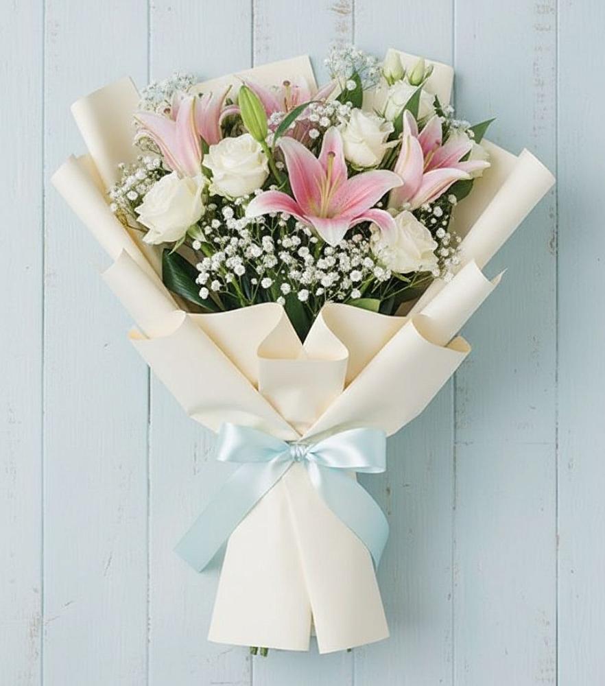 Букет цветов из: Лилии в Поселье