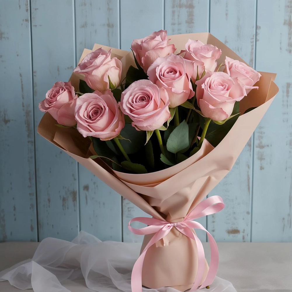 Букет цветов из: Розы в Поселье