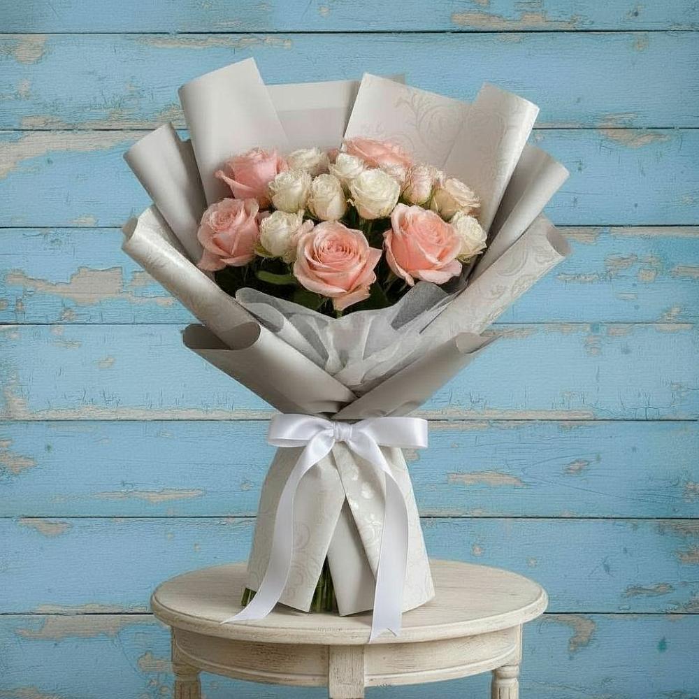 Букет цветов из: Розы в Поселье