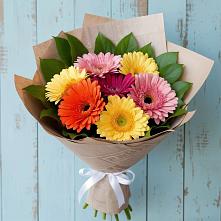 Букет цветов из:  Герберы #REPLACE_PRED# Поселье