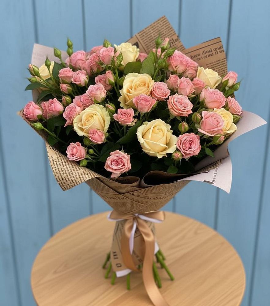 Букет цветов из: Розы в Поселье