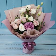 Букет цветов из:  Розы и Лизиантусы в Поселье