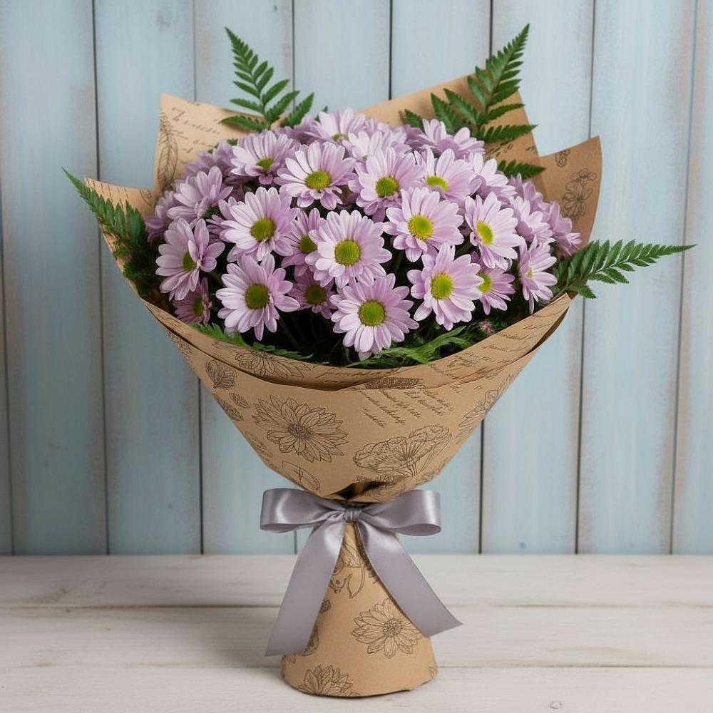 Букет цветов из: Хризантемы в Поселье