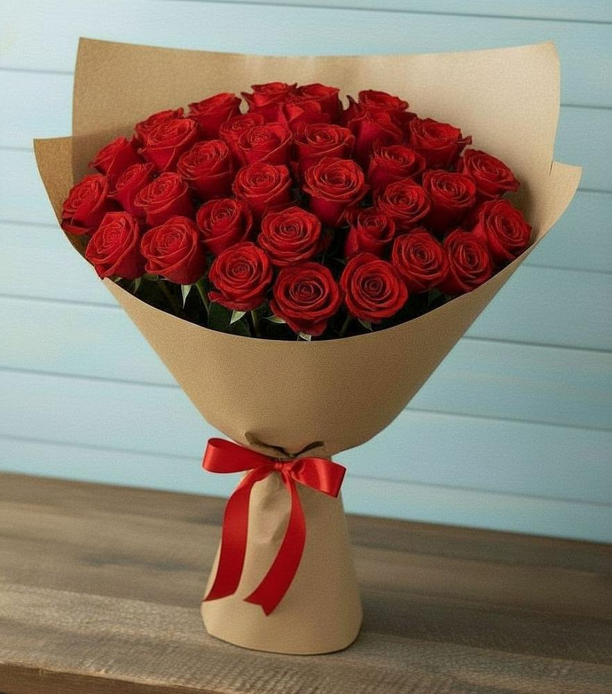 Букет Красные розы Милано в Поселье