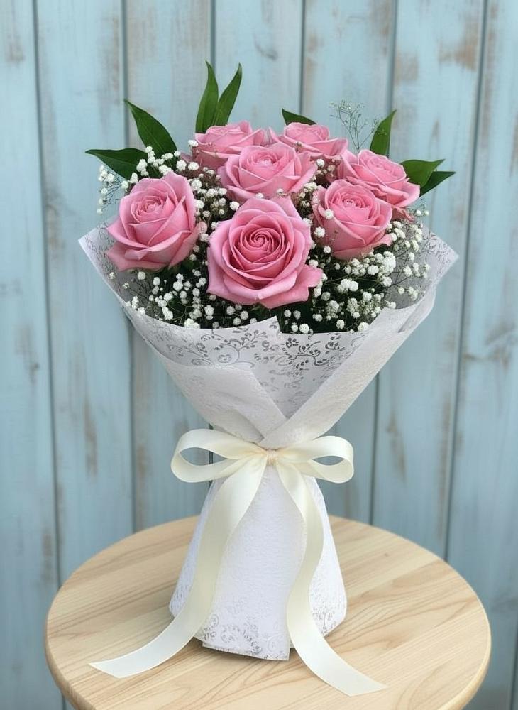 Букет цветов из: Розы в Поселье