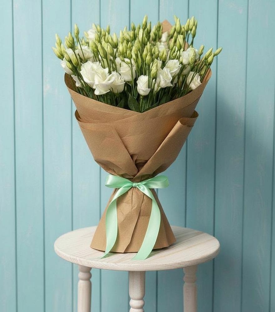 Букет цветов из: Лизиантусы в Поселье