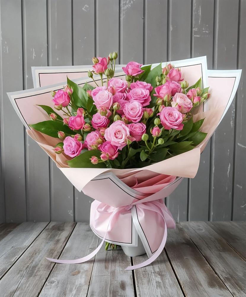 Букет Розовый кустик в Поселье