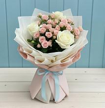 Букет цветов из:  Розы в Поселье