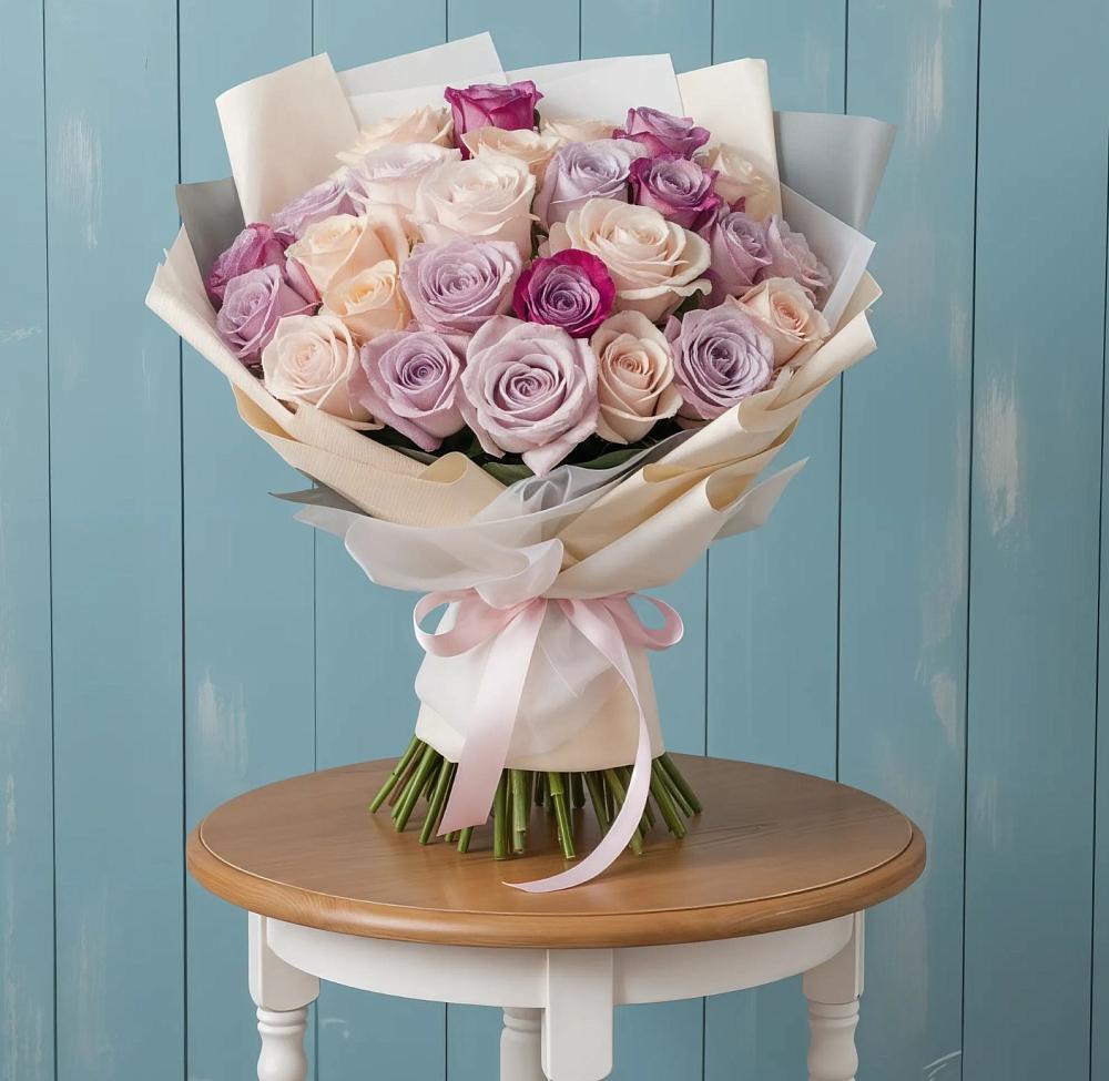 Букет цветов из: Розы в Поселье