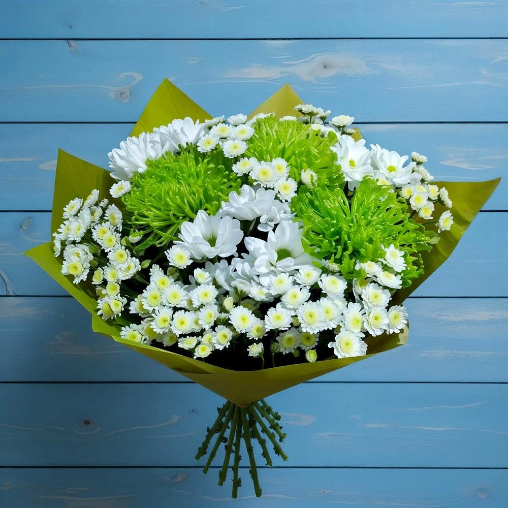 Букет цветов из: Хризантемы в Поселье