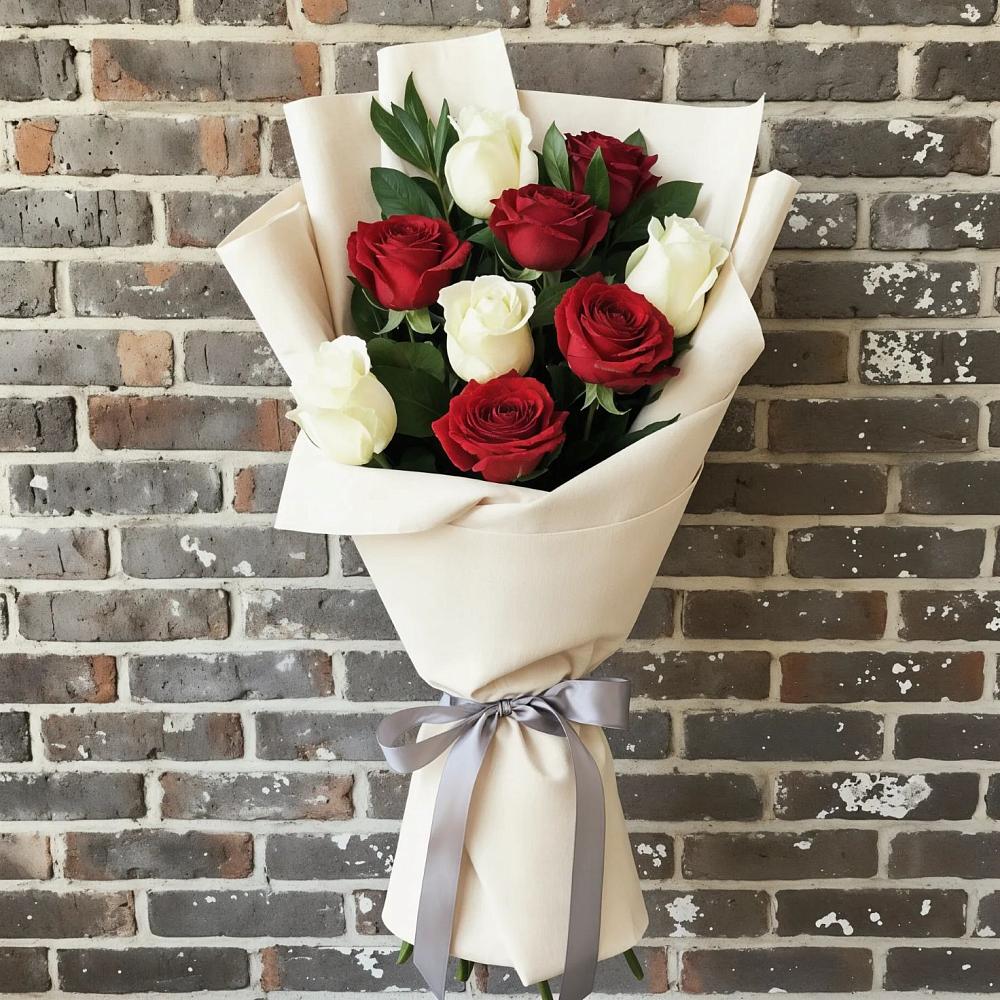 Букет цветов из: Розы в Поселье