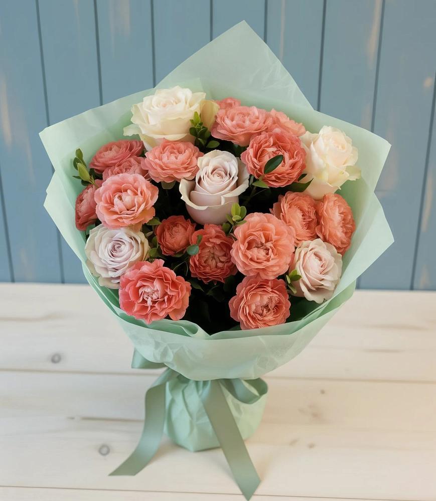 Букет цветов из: Розы в Поселье