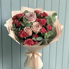 Букет цветов из:  Гвоздики и Розы в Поселье