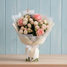 Букет цветов из:  Розы в Поселье