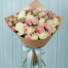 Букет цветов из:  Розы в Поселье